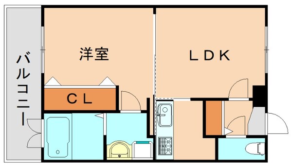 祇園駅 徒歩2分 14階の物件間取画像